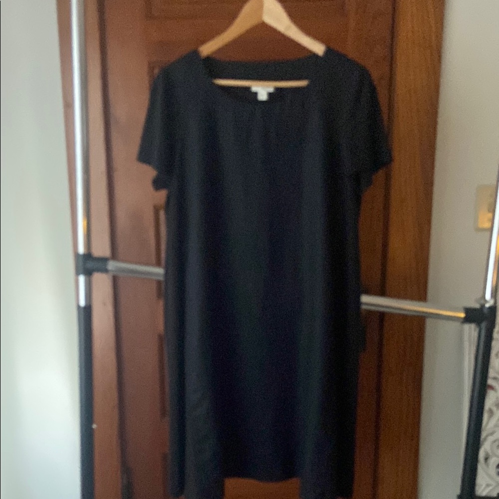Pure Jill Black Linen Dress